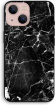 CaseCompany® - iPhone 13 mini hoesje - Zwart Marmer 2 - 100% Biologisch Afbreekbaar - Duurzaam - Biodegradable Soft Case - Milieuvriendelijke Print op Achterkant - Zwarte Zijkanten - Bescherm