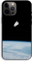 CaseCompany® - iPhone 12 Pro Max hoesje - Alone in Space - 100% Biologisch Afbreekbaar - Duurzaam - Biodegradable Soft Case - Milieuvriendelijke Print op Achterkant - Zwarte Zijkanten - Besch