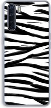 CaseCompany® - Oppo A91 hoesje - Zebra pattern - Soft Case / Cover - Bescherming aan alle Kanten - Zijkanten Transparant - Bescherming Over de Schermrand - Back Cover