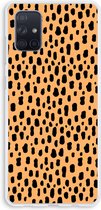 CaseCompany® - Galaxy A71 hoesje - Panter - Soft Case / Cover - Bescherming aan alle Kanten - Zijkanten Transparant - Bescherming Over de Schermrand - Back Cover