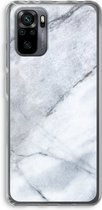 Case Company® - Redmi Note 10 Pro hoesje - Witte marmer - Soft Case / Cover - Bescherming aan alle Kanten - Zijkanten Transparant - Bescherming Over de Schermrand - Back Cover