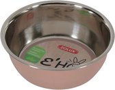 Zolux ehop voerbak inox rvs roze 200 ml 10 cm