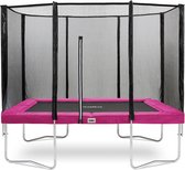Bol.com Salta Combo - Trampoline met veiligheidsnet - 214 x 153 cm - Roze aanbieding