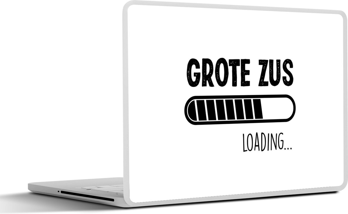Laptop sticker - 15.6 inch - Grote zus - Broertje - Zusje - Quotes - Spreuken - 36x27,5cm - Laptopstickers - Laptop skin - Cover