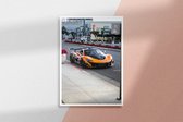 Poster Mclaren Senna  - 21x30cm - Premium Museumkwaliteit - Uit Eigen Studio HYPED.®