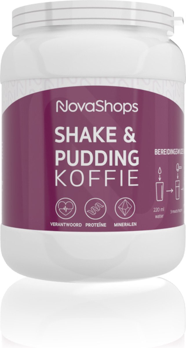 Goedkoopste Novashops Eiwitdieet | Proteïnedieet afslank shakes |Koffie Shake (17 porties) 5 varianten