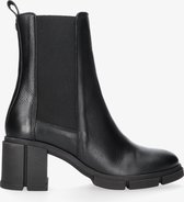 Tango | Romy heel 9-e black leather chelsea boot - black sole | Maat: 38