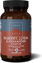 Terranova Bilberry lutein & astaxanthin complex Inhoud:	50 vcaps