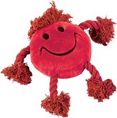 Happy Pet Happy Faces Pluche Smiley - Rood - 29 x 26 x 8 cm