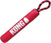 Kong signature stick met touw rood / zwart