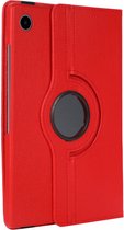 Hoes 360 Graden Draaibare Book Case Rood Geschikt voor Samsung Galaxy Tab A8