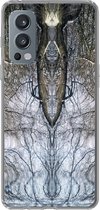 Telefoonhoesje Geschikt voor OnePlus Nord 2 5G hoesje - Boom - Kunst - Psychedelisch - Siliconen Telefoonhoesje