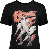 Noisy may T-shirt Nmalice S/s Bowie Top 27019719 Black/bowie Dames Maat - M