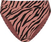 Beachlife Rose Zebra highwaist bikinibroekje - dames - Maat 44
