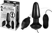 Lux Fetish Buttplug 4' Inflatbale Vibrating Zwart