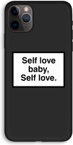 CaseCompany® - iPhone 11 Pro Max hoesje - Self love - 100% Biologisch Afbreekbaar - Duurzaam - Biodegradable Soft Case - Milieuvriendelijke Print op Achterkant - Zwarte Zijkanten - Beschermin