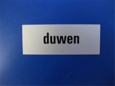 Tekstplaat 130X50Mm Alu Duwen