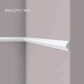 Wandlijst NMC WO1 WALLSTYL Noel Marquet Sierlijst Lijstwerk tijdeloos klassieke stijl wit 2 m