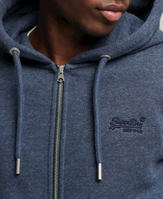 Superdry Heren Trui Vintage Logo hoodie van biologisch katoen met rits |  bol.com