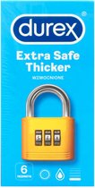 Durex Condooms Extra Safe Thicker 6 stuks