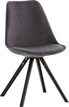 Bezoekers - Vergaderstoel Stevns Velvet Round legs Z, Grijs