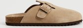 Mango Instappers Leren Klompen Met Pin 17062518 08
