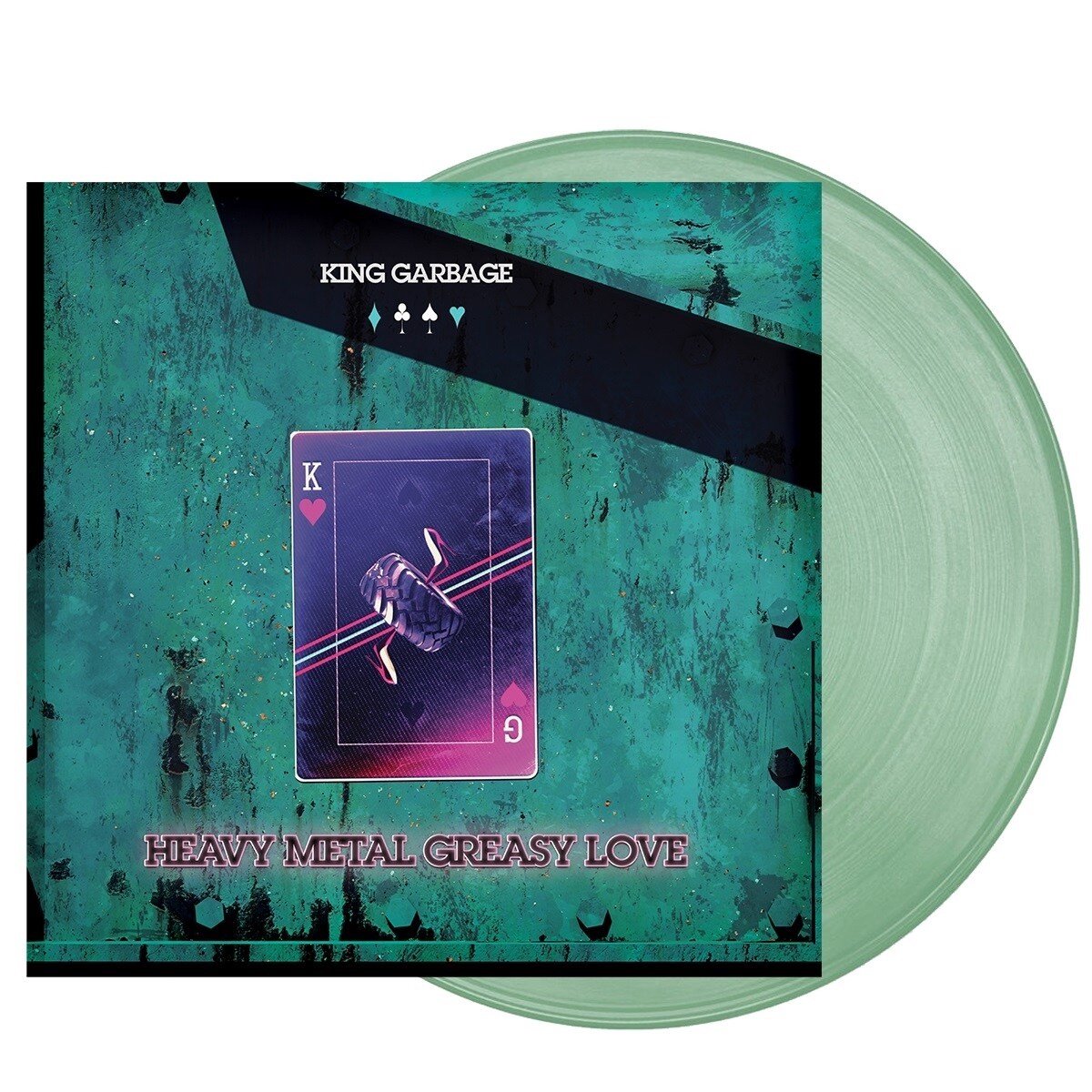 King Garbage - Heavy Metal Greasy Love (LP) (Coloured Vinyl)