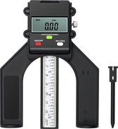 Diepte Meter - Hoogte Meter - Elektronische Meter - LCD Scherm - Gereedschap - Meter - Snelle Werking - Zwart