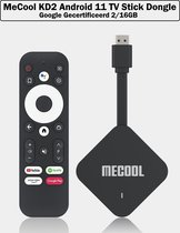 MeCool KD2 Android 11 TV Stick Dongle - Google Gecertificeerd 4/32GB
