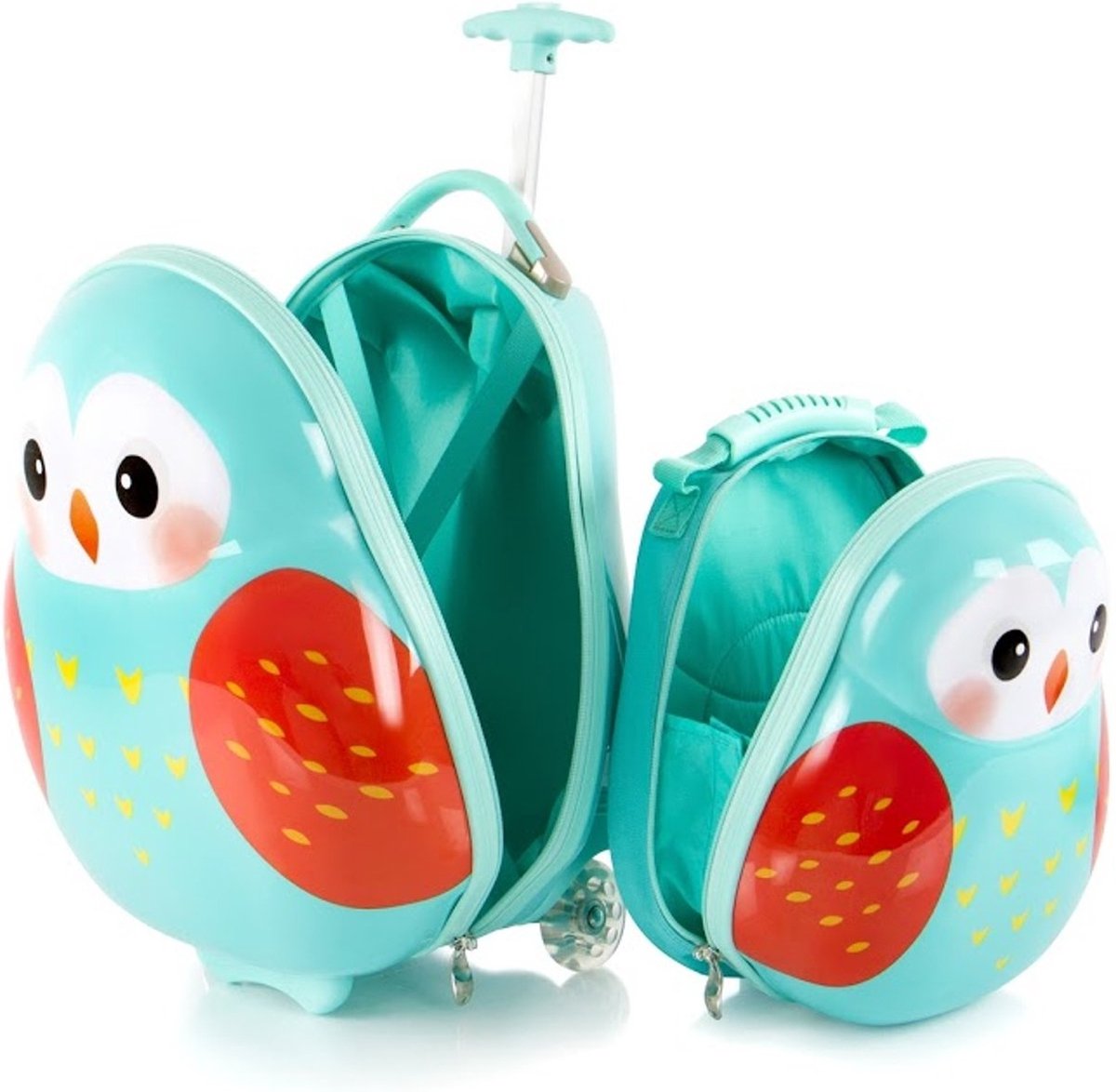 Heys Kinderkoffer Travel Tots Met Rugzak Uil  -