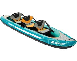 Sevylor Alameda kajak – 3 persoons kajak – familie kayak 3,75 meter – extra stevige bodem - blauw