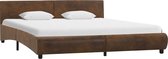 vidaXL Bedframe kunstleer bruin 160x200 cm
