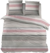 Snoozing Daizy - Flanel - Dekbedovertrek - Lits-jumeaux - 270x200/220 cm - Roze