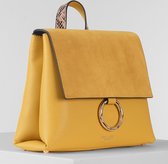 Luella Grey London Zara Multi Way Backpack/Crossbody Tas GEEL - Maat ONE