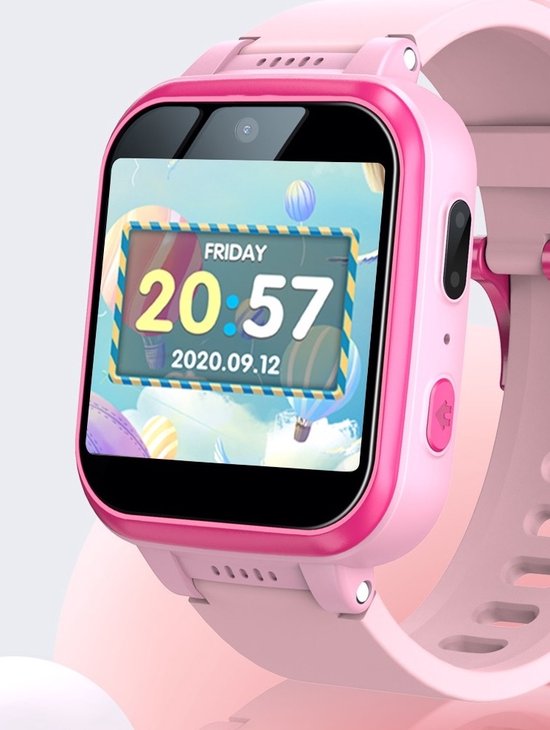 Smartwatch Kinderen - Hartslag - Stappen - 20 Alarmen - Paars - Lazy Cat Sieraden Smartwatch Kinderen - Hartslag - Stappen - 20 Alarmen - Paars - Lazy Cat Sieraden