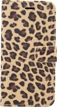 Apple iPhone XR Hoesje - Mobigear - Leopard Serie - Kunstlederen Bookcase - Geel - Hoesje Geschikt Voor Apple iPhone XR