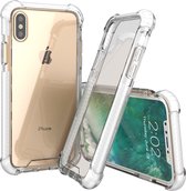 Mobigear Hoesje geschikt voor Apple iPhone X Telefoonhoesje Hardcase | Mobigear Crystal Backcover | iPhone X Case | Back Cover - Wit /Transparant | Wit,transparant