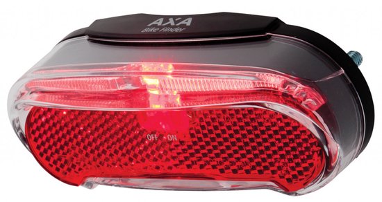 AXA Riff Battery Switch Achterlicht - LED Fietsverlichting op Batterij - 600 m Zichtbaarheid - 50–80 mm Montage - Geïntegreerde Reflector van AXA — afbeelding 5