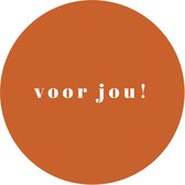 Cadeau stickers - 500 stuks - 'Merci' - 40 mm - Stickers volwassenen - Sluitstickers - Sluitzegel - Ronde stickers op rol
