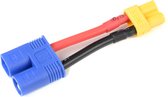 Revtec - Power adapterkabel - EC-3 connector man. <=> XT-30 connector vrouw. - 14AWG Siliconen-kabel - 1 st
