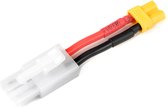 Revtec - Power adapterkabel - Tamiya connector vrouw. <=> XT-30 connector vrouw. - 14AWG Siliconen-kabel - 1 st