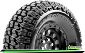 Louise RC - CR-GRIFFIN - Class 1 - 1-10 Crawler Tire Set - Mounted - Super Soft - Black 1.9 Wheels - Hex 12mm - L-T3344VB