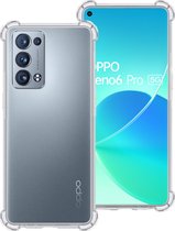 Oppo Reno 6 Pro 5G Hoesje Shock Proof Case - Oppo Reno 6 Pro 5G Case Transparant Shock Hoes - Oppo Reno 6 Pro 5G Hoes Cover - Transparant