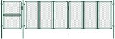 Poort 125x495 cm staal groen