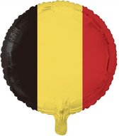 Helium ballon Belgische vlag 45cm | per stuk