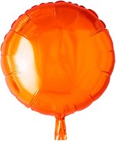 Wefiesta Folieballon Rond 45 Cm Oranje