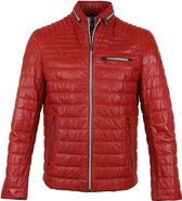 Milestone - Terenzio Jas Leer Rood - 52 - Modern-fit