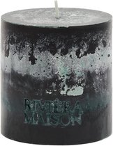 Riviera Maison Kaarsen - Stompkaarsen - Pillar Candle ECO 10x10 - Zwart - 1 Stuks