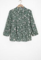 Sissy-Boy - Groene blouse met bloemenprint
