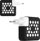kwmobile beschermhoes voor laptop oplader - Compatibel met Apple MacBook Pro 13" / 13.3" - Siliconen cover case in zwart